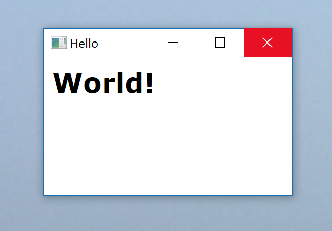 Hello world